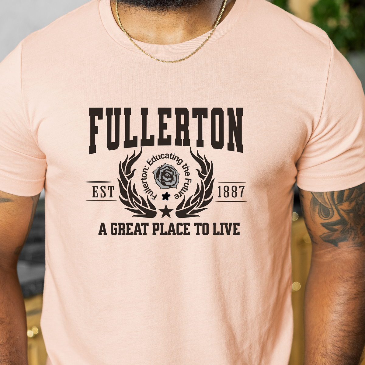 Fullerton California T-Shirt - A Great Place to Live - Stylish City Pride Apparel