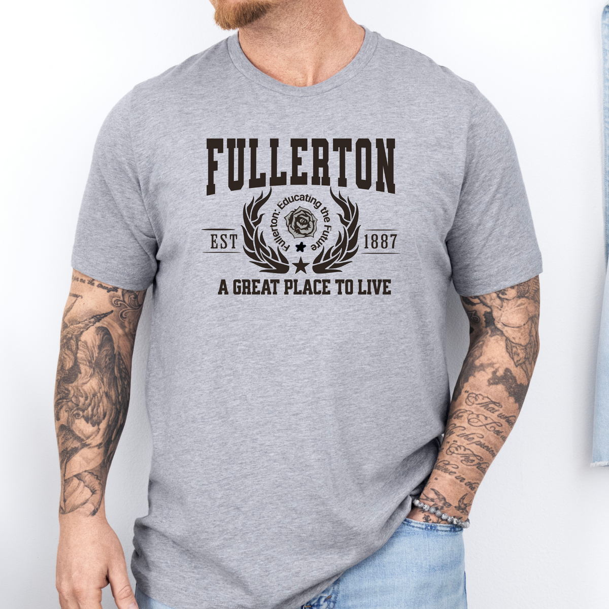 Fullerton California T-Shirt - A Great Place to Live - Stylish City Pride Apparel