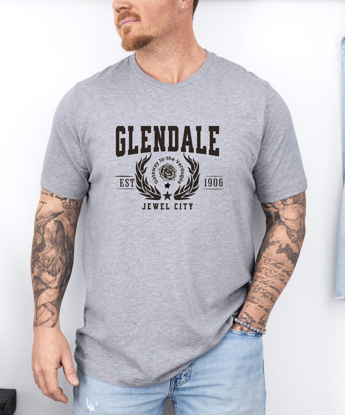 Glendale California T-Shirt - Jewel City Pride Apparel - Classic City Slogan Tee