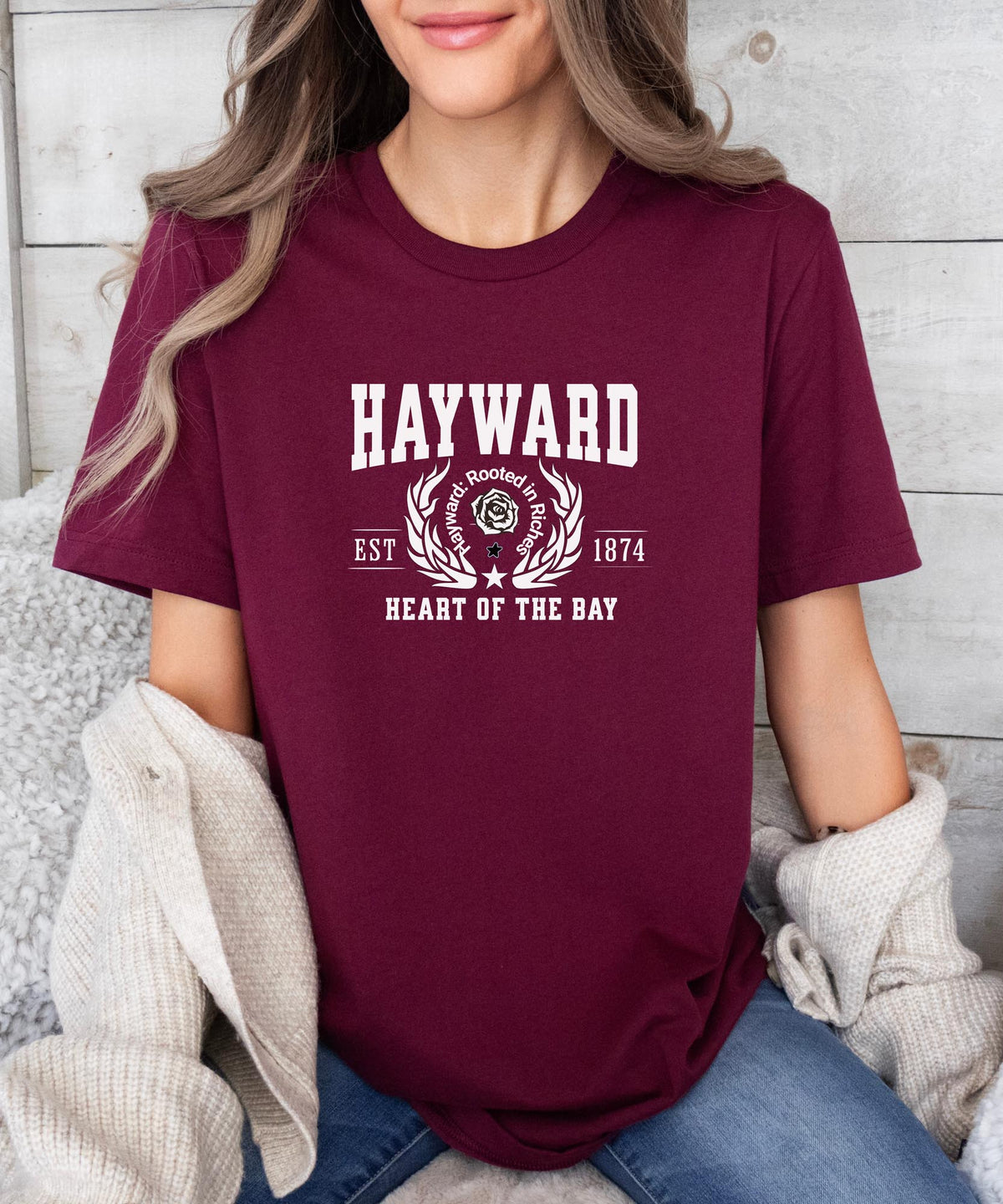 Hayward California T-Shirt - Heart of the Bay Pride Apparel - Classic Bay Area City Tee