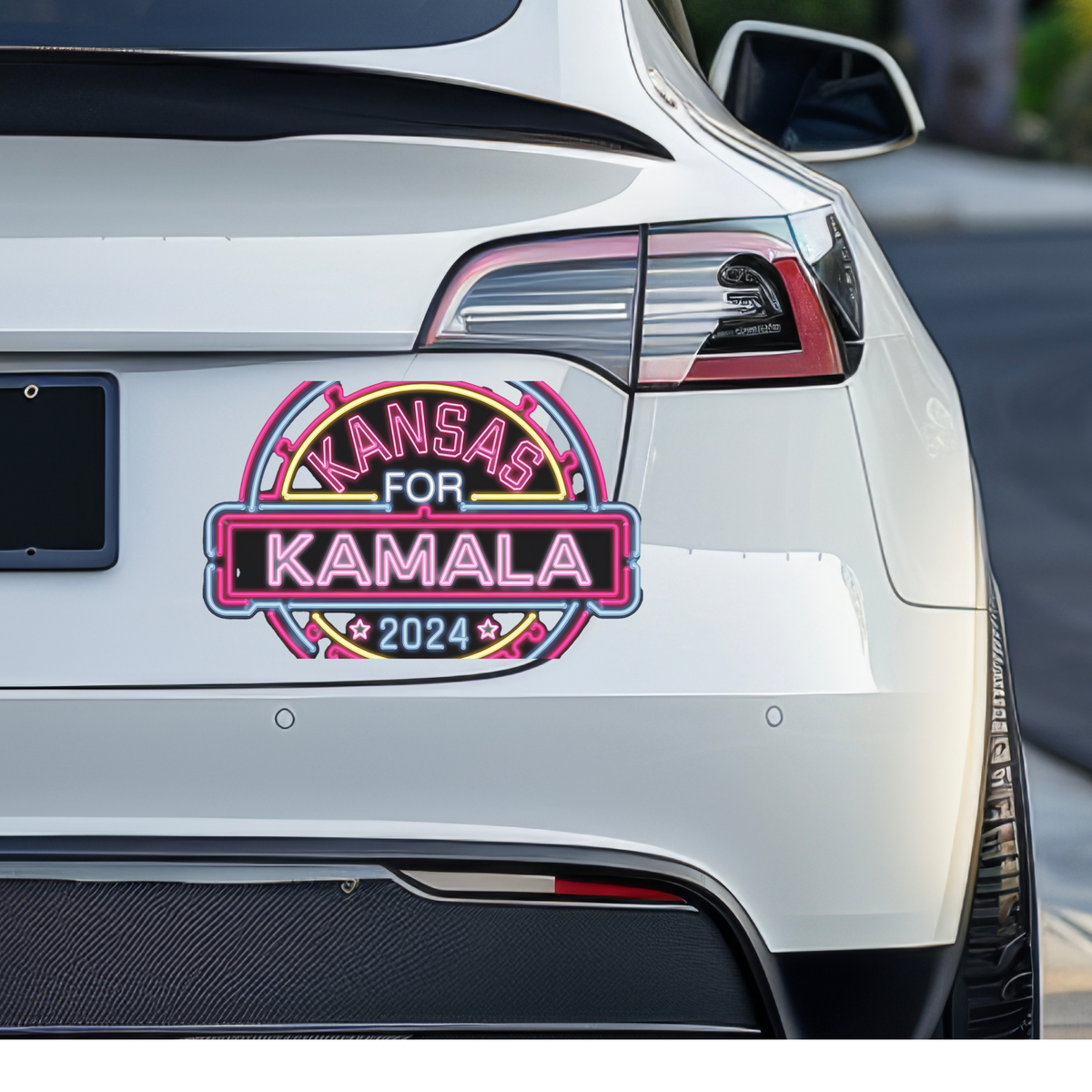 Kansas for Kamala Harris 2024 Presidential Support Sticker