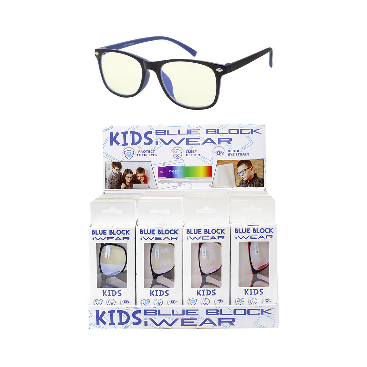 &quot;KID-FRIENDLY EYE PROTECTION: NEW EDGE KBLFE24 KIDS BLUE LIGHT GLASSES&quot;