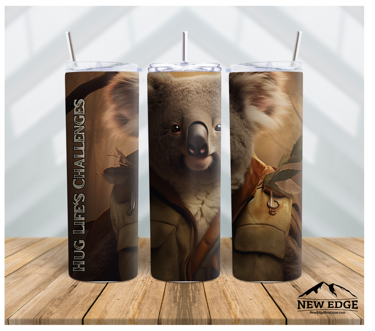 KOALA 3D 20 OZ SUBLIMATION TUMBLER: HUG LIFE&#39;S CHALLENGES WITH A KOALA&#39;S EMBRACE!