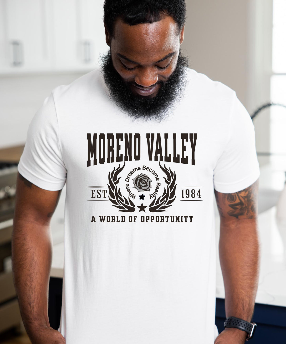 Moreno Valley California T-Shirt - A World of Opportunity - City Pride Apparel