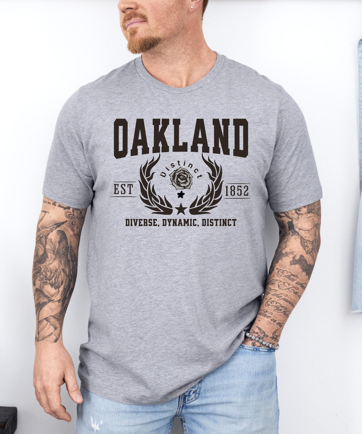 Oakland California T-Shirt - Diverse, Dynamic, Distinct - City Pride Apparel