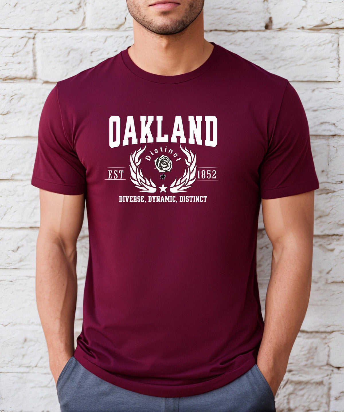 Oakland California T-Shirt - Diverse, Dynamic, Distinct - City Pride Apparel