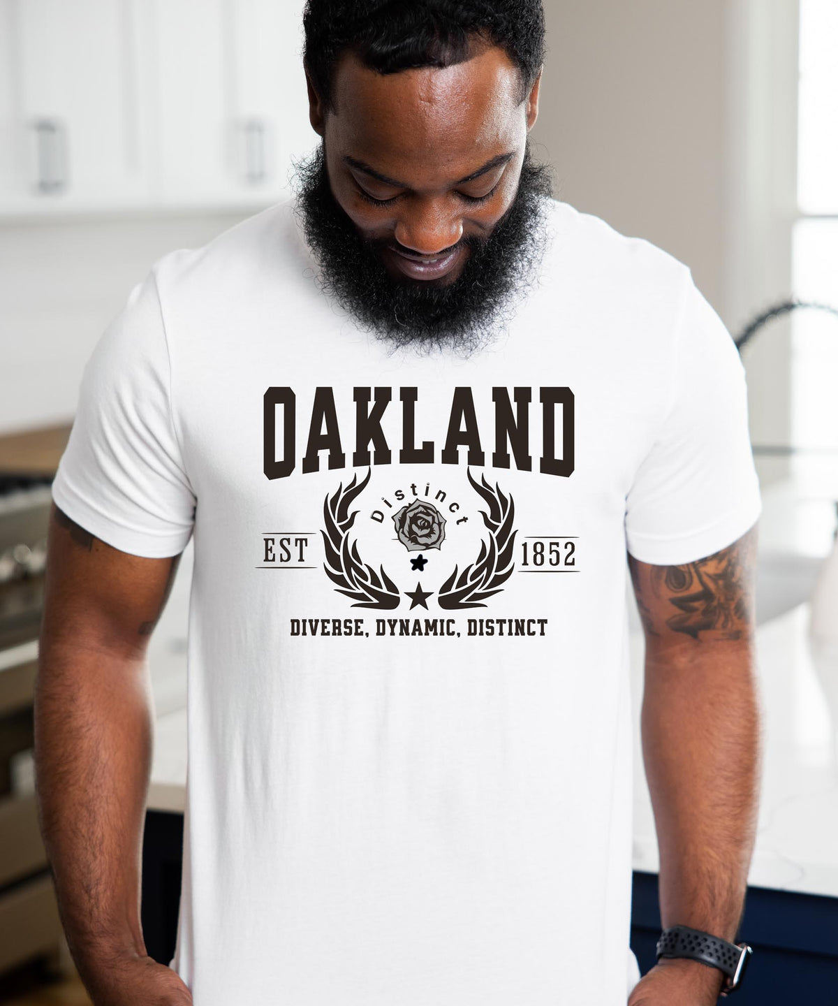 Oakland California T-Shirt - Diverse, Dynamic, Distinct - City Pride Apparel