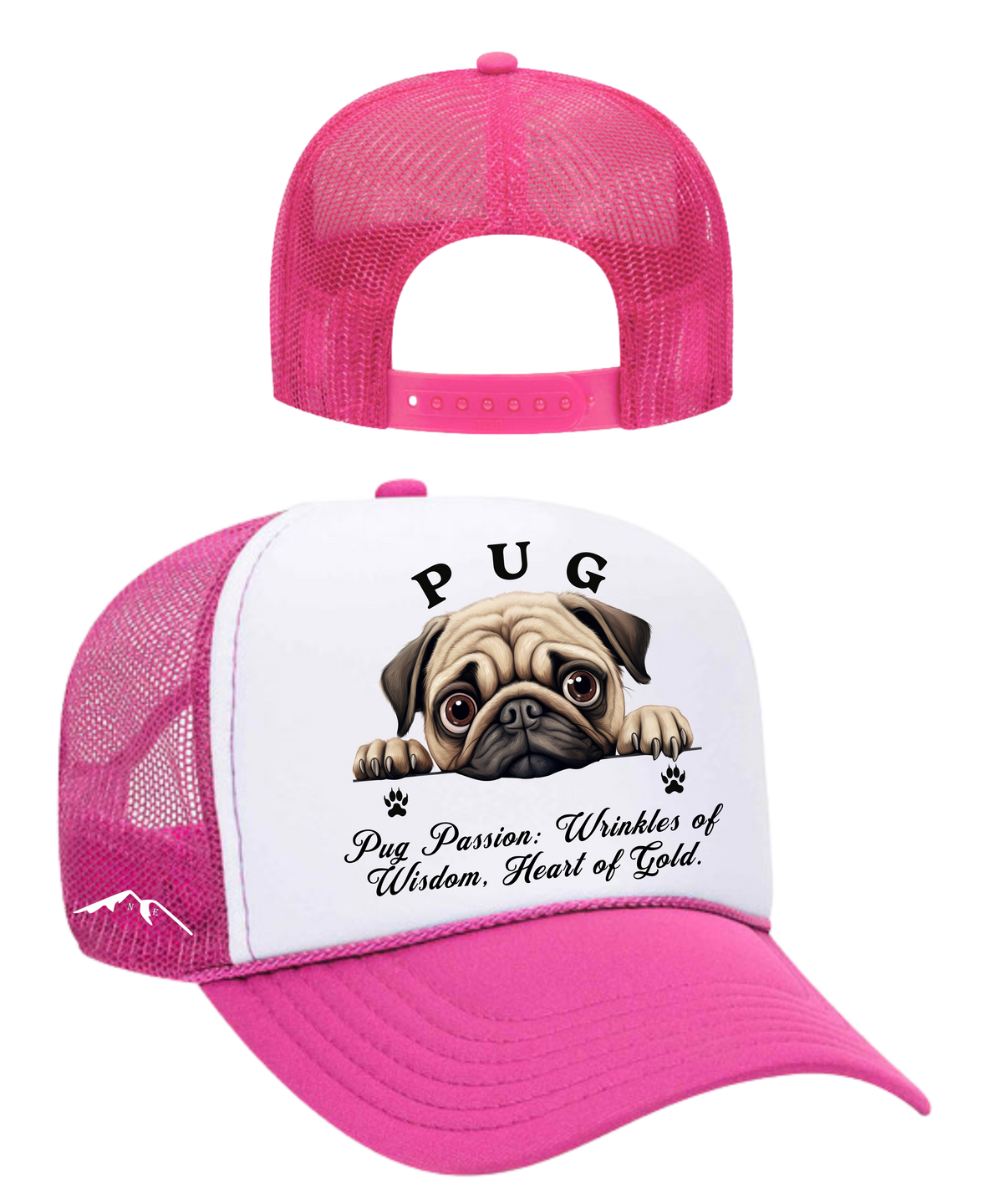 Pug Unisex Dog Lover Hat - Dog Mom, Dog Dad, Puppy Love, Funny Pet Lover Gift