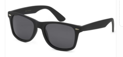 RETRO REWIND  WF01-MB (MATTE BLACK) UNISEX SUNGLASSES