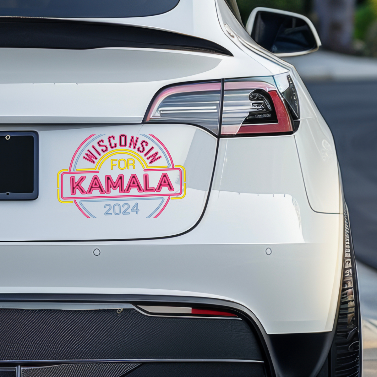 Wisconsin for Kamala 2024 Presidential Campaign Support Sticker