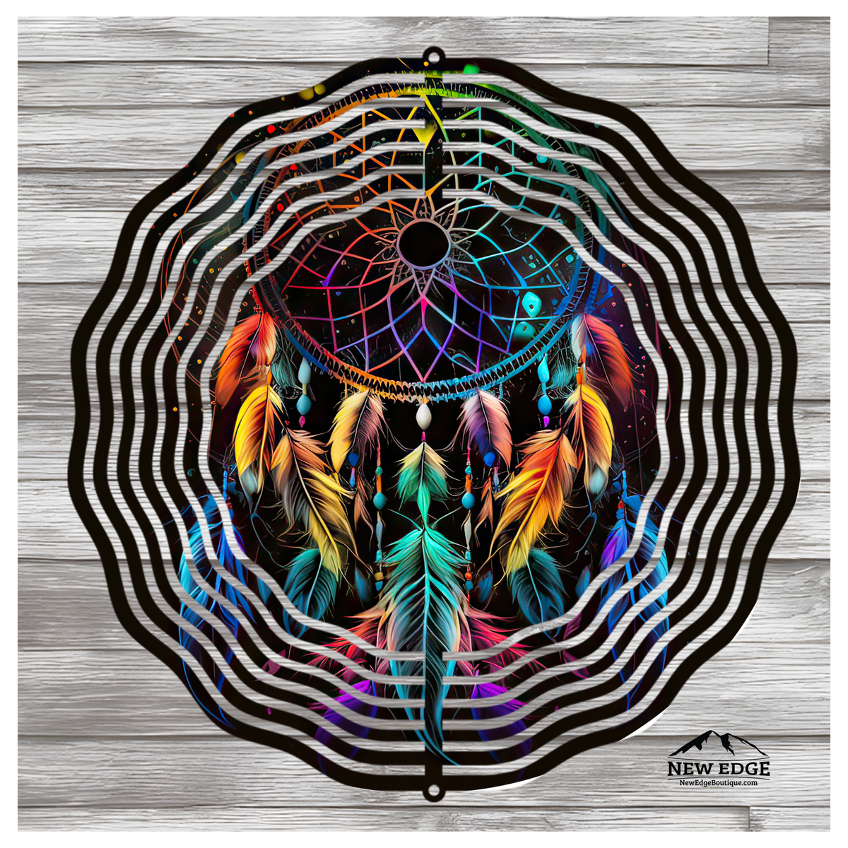 NEW EDGE BLACK NEON DREAM CATCHER WIND SPINNER