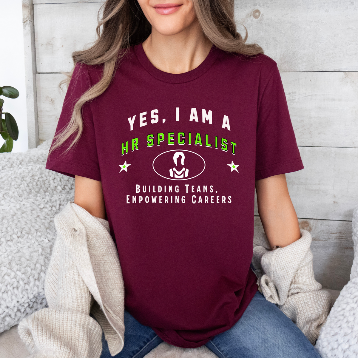 YES, I AM A HR SPECIALIST T-Shirt – Building Teams, Empowering Careers | HR Specialist Gift Tee for People Professionals