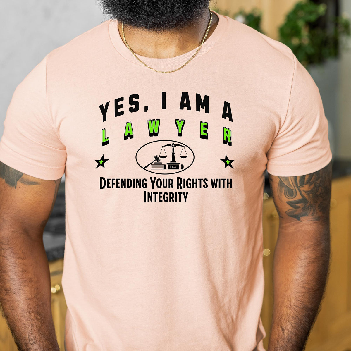 YES, I AM A LAWYER T-Shirt – Defending Your Rights with Integrity | Lawyer Gift Tee for Legal Professionals