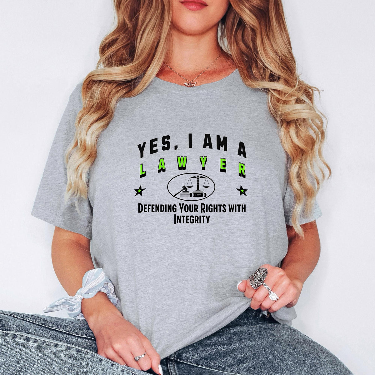 YES, I AM A LAWYER T-Shirt – Defending Your Rights with Integrity | Lawyer Gift Tee for Legal Professionals