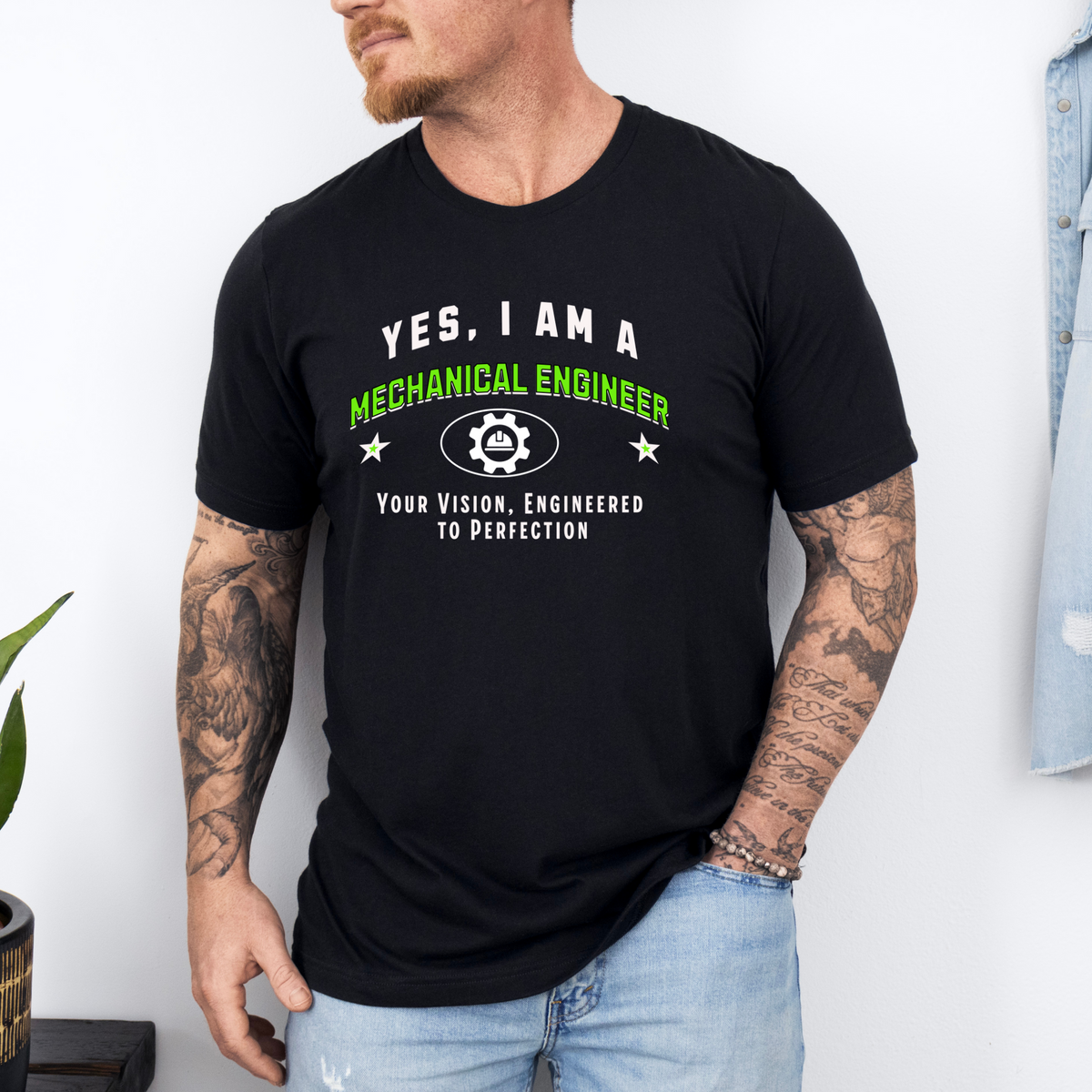 YES, I AM A MECHANICAL ENGINEER T-Shirt – Your Vision, Engineered to Perfection | Mechanical Engineer Gift Tee