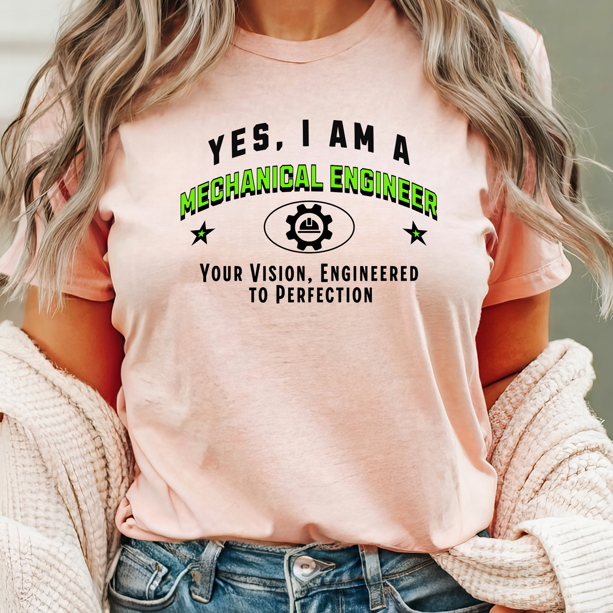 YES, I AM A MECHANICAL ENGINEER T-Shirt – Your Vision, Engineered to Perfection | Mechanical Engineer Gift Tee