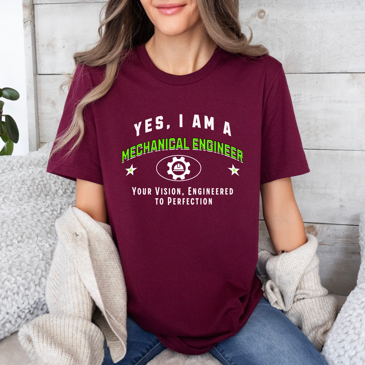 YES, I AM A MECHANICAL ENGINEER T-Shirt – Your Vision, Engineered to Perfection | Mechanical Engineer Gift Tee