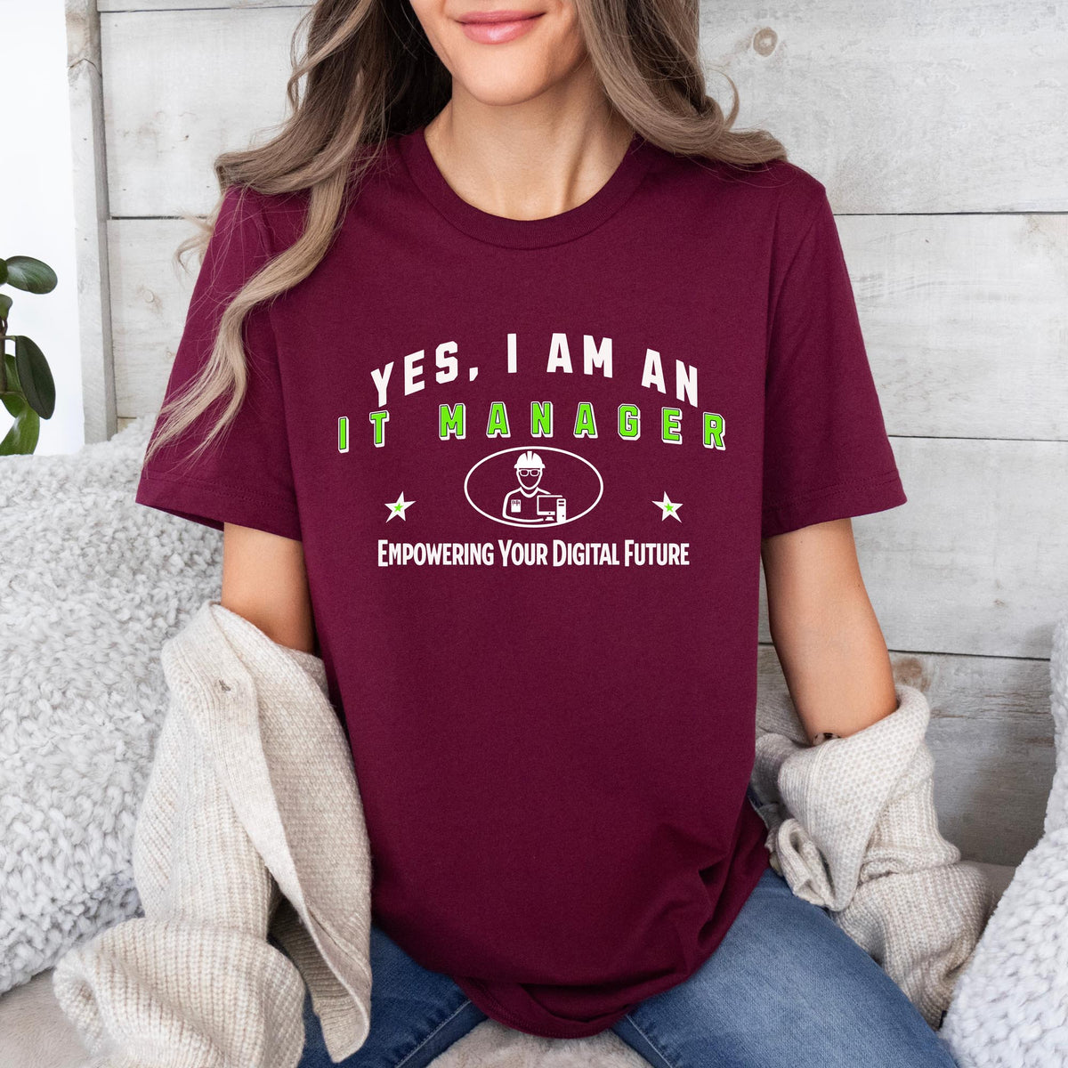 YES, I AM AN IT MANAGER T-Shirt – Empowering Your Digital Future | IT Manager Gift Tee for Tech Leaders