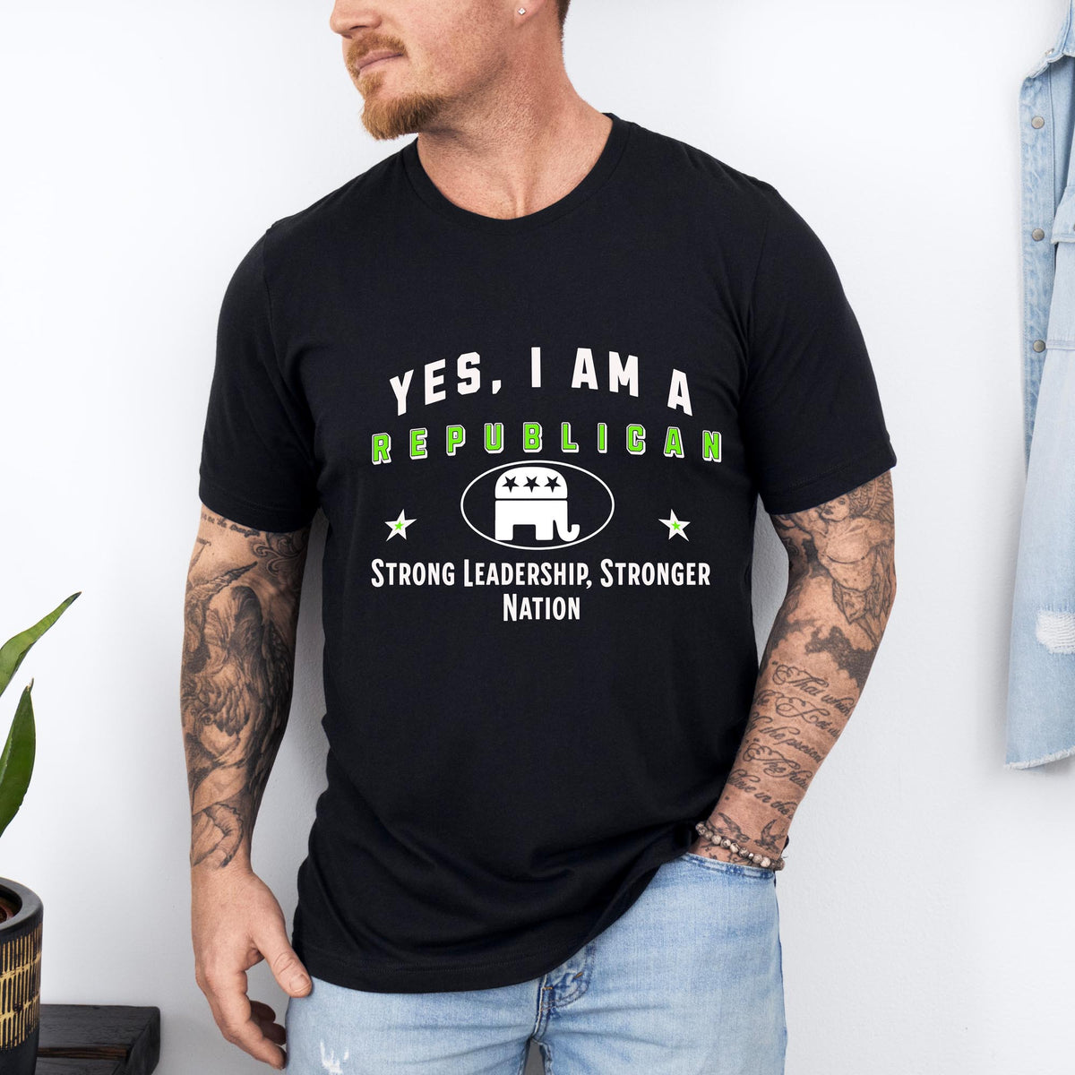 YES, I AM A REPUBLICAN T-Shirt – Strong Leadership, Stronger Nation | Patriotic Republican Gift Tee