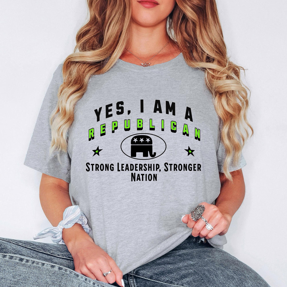 YES, I AM A REPUBLICAN T-Shirt – Strong Leadership, Stronger Nation | Patriotic Republican Gift Tee