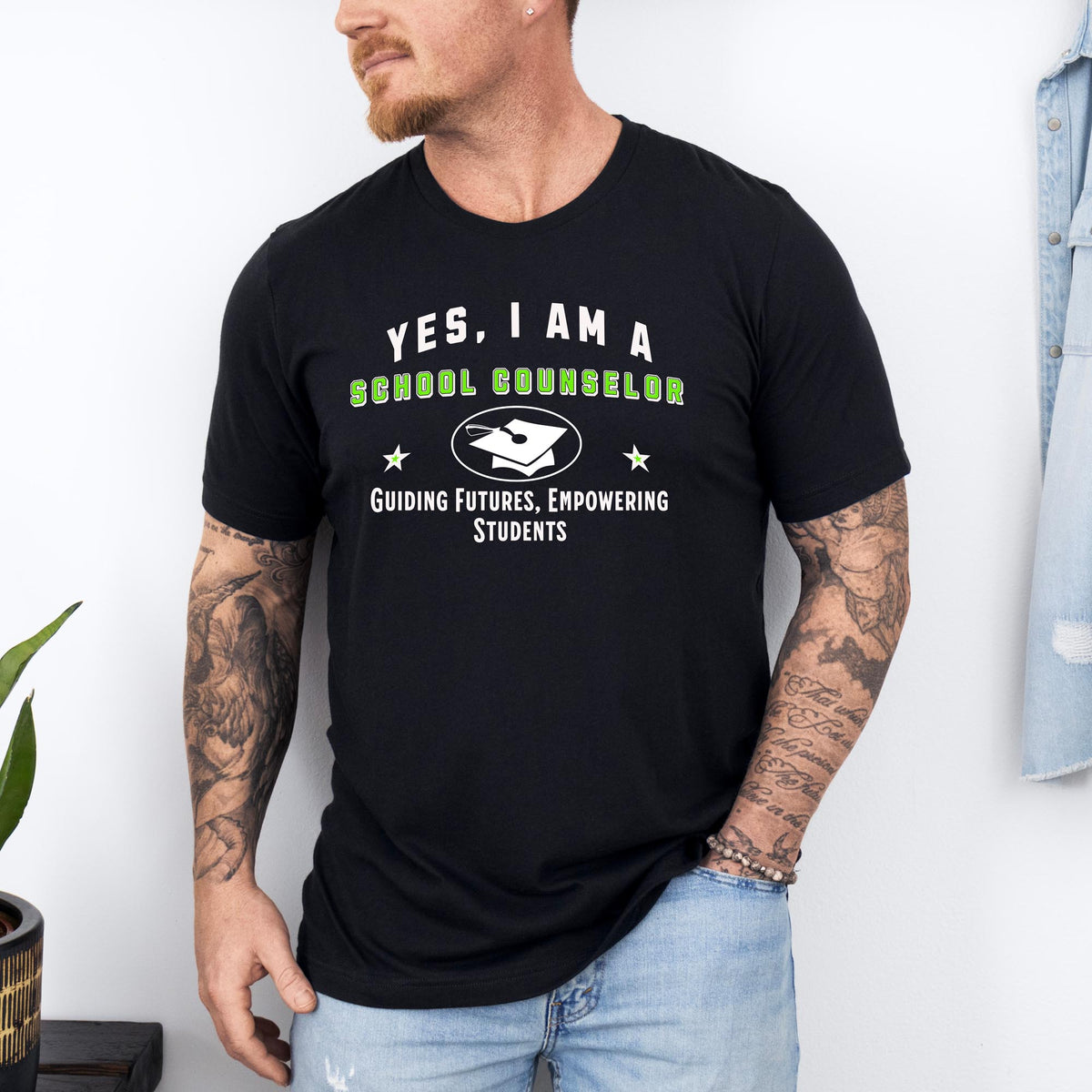 YES, I AM A SCHOOL COUNSELOR T-Shirt – Guiding Futures, Empowering Students | School Counselor Gift Tee