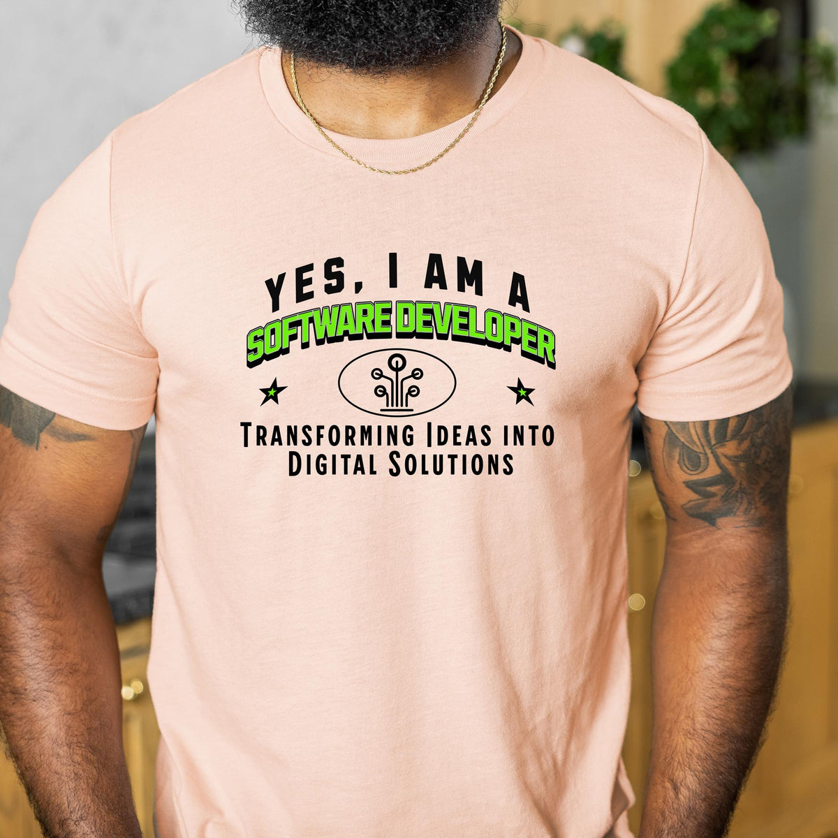 YES, I AM A SOFTWARE DEVELOPER T-Shirt – Transforming Ideas into Digital Solutions | Software Developer Gift Tee for Tech Enthusiasts