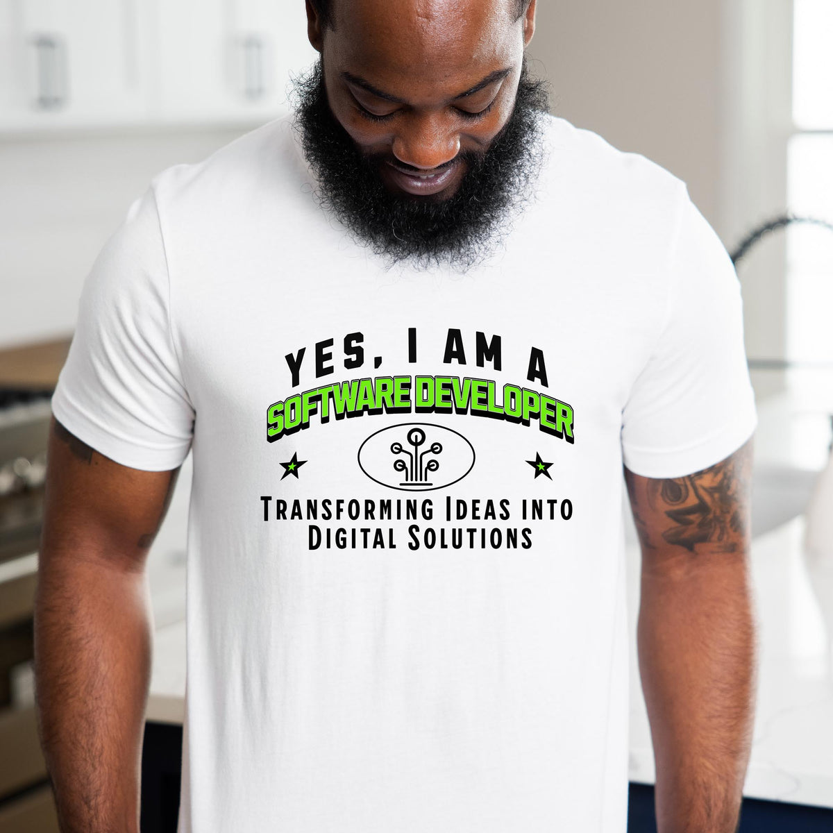 YES, I AM A SOFTWARE DEVELOPER T-Shirt – Transforming Ideas into Digital Solutions | Software Developer Gift Tee for Tech Enthusiasts