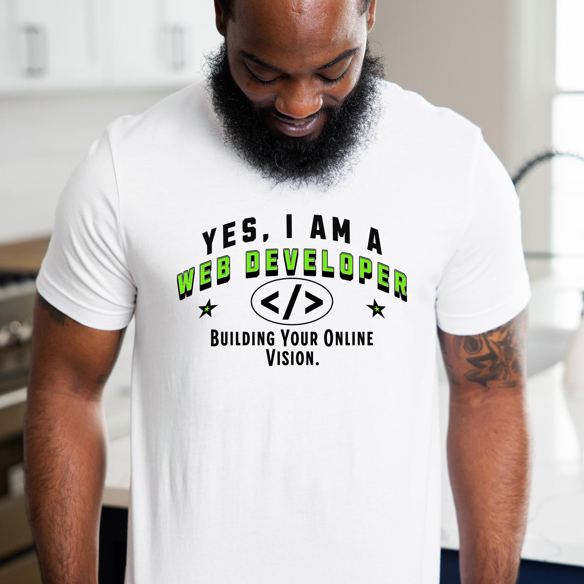 YES, I AM A WEB DEVELOPER T-Shirt – Building Business Online Vision | Web Developer Gift Tee for Digital Creators