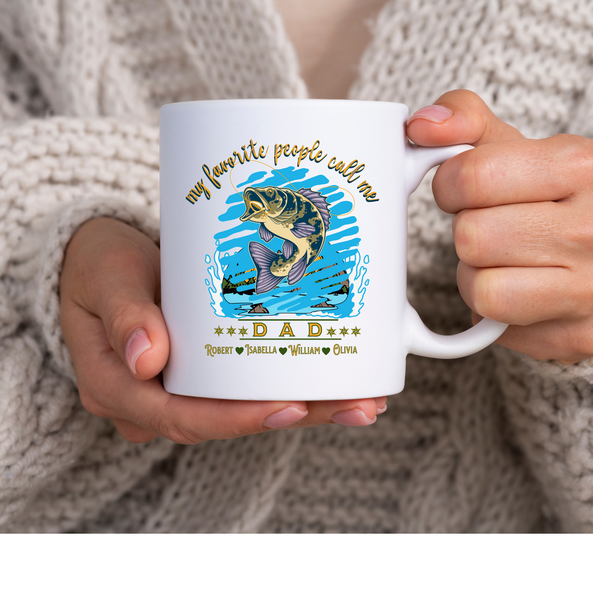 DAD&#39;S FISHING RETREAT PERSONALIZED MUG