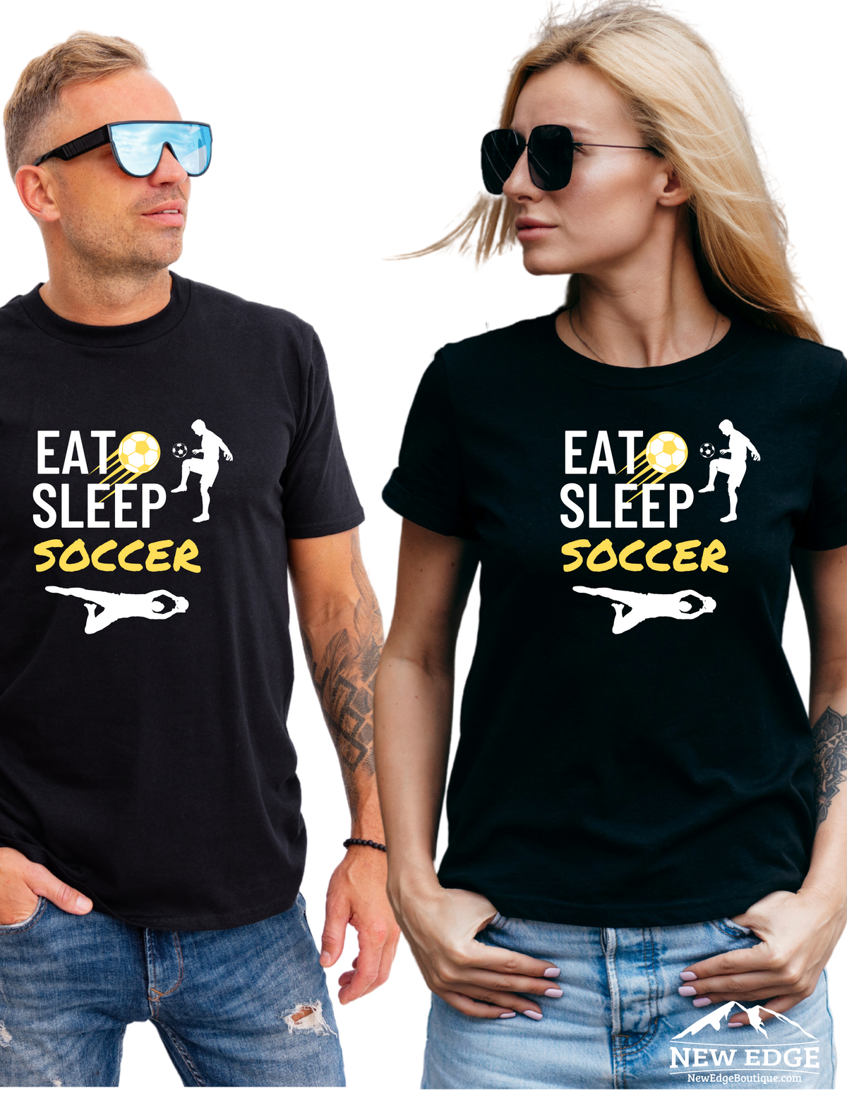 EAT SLEEP SOCCER UNISEX T-SHIRT