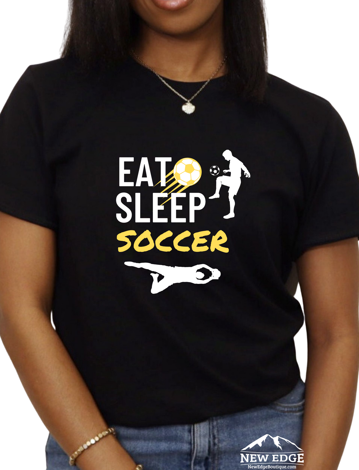 EAT SLEEP SOCCER UNISEX T-SHIRT