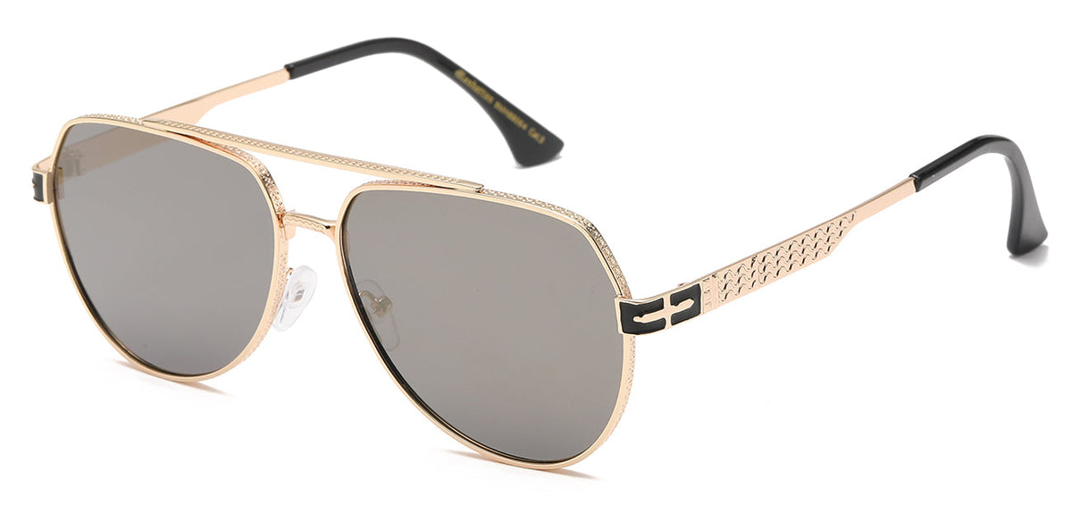 NEW EDGE 8MH88064: MANHATTAN BIOHAZARD AVIATOR UNISEX METAL ELEGANCE