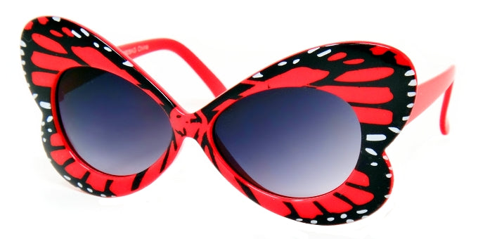 BUTTERFLY PRINT KIDS SUNGLASSES - MODEL 6609AG