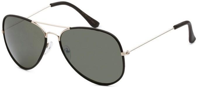 8AF101-LEA Aviator Sunglasses