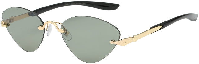 8GSL28131 RIMLESS FLAT LENS SUNGLASSES