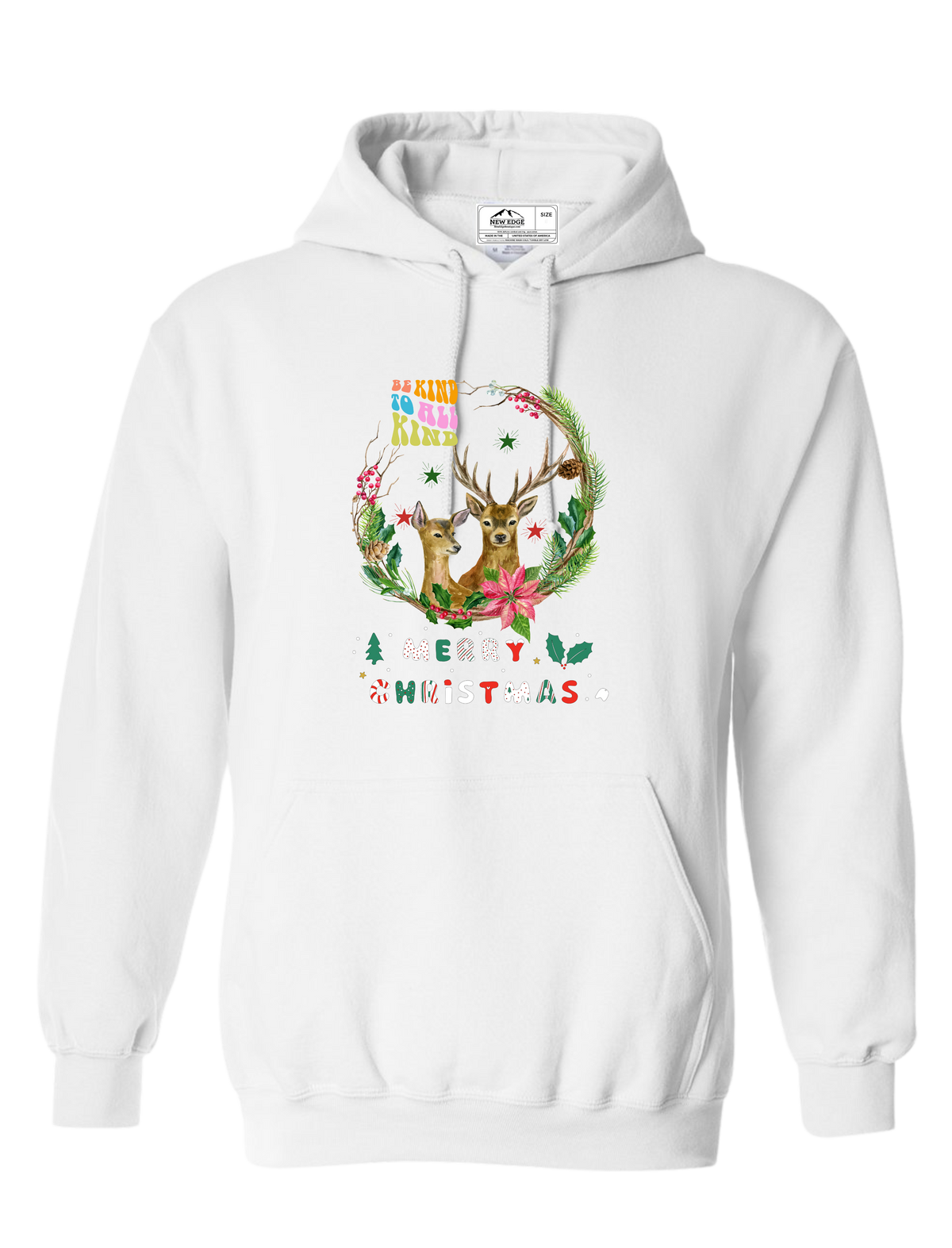 BE KIND TO ALL KIND UNISEX CHRISTMAS HOODIE