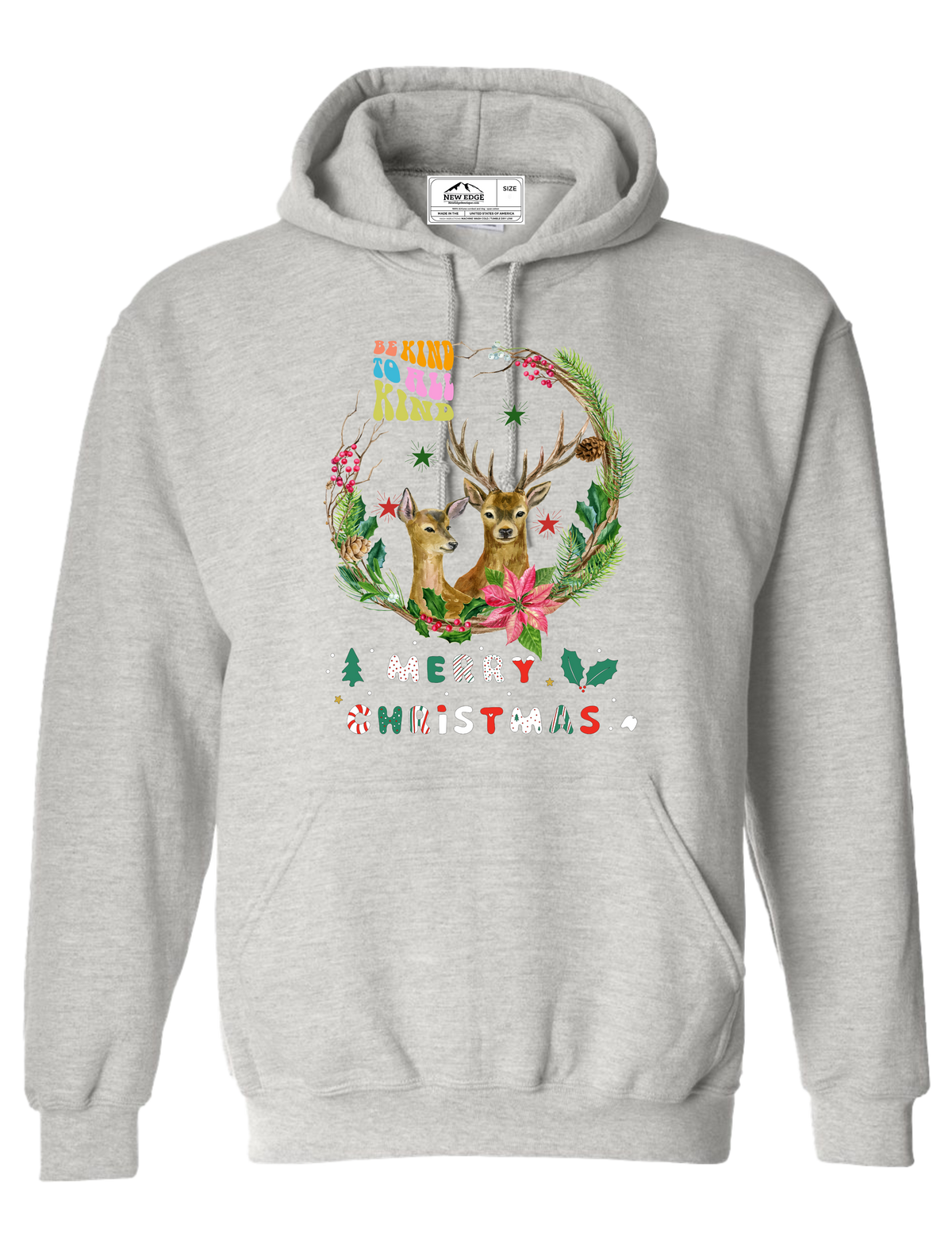 BE KIND TO ALL KIND UNISEX CHRISTMAS HOODIE