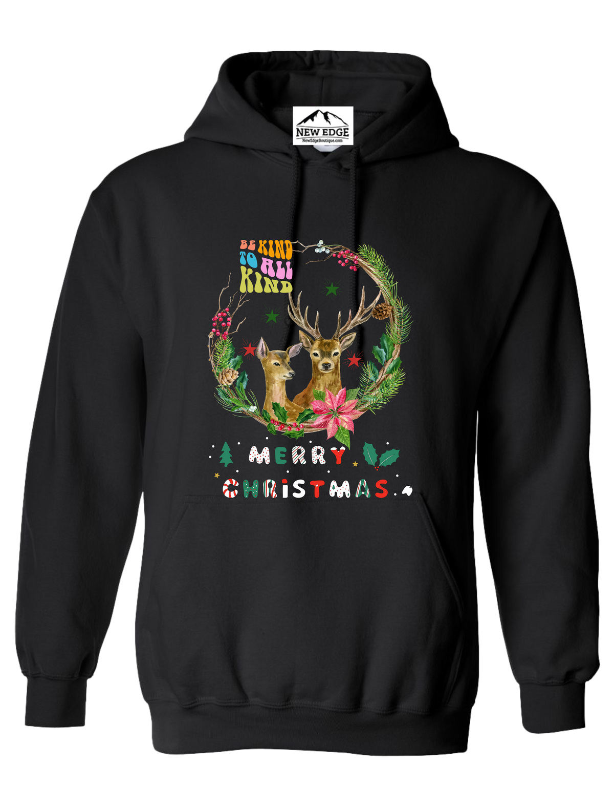 BE KIND TO ALL KIND UNISEX CHRISTMAS HOODIE