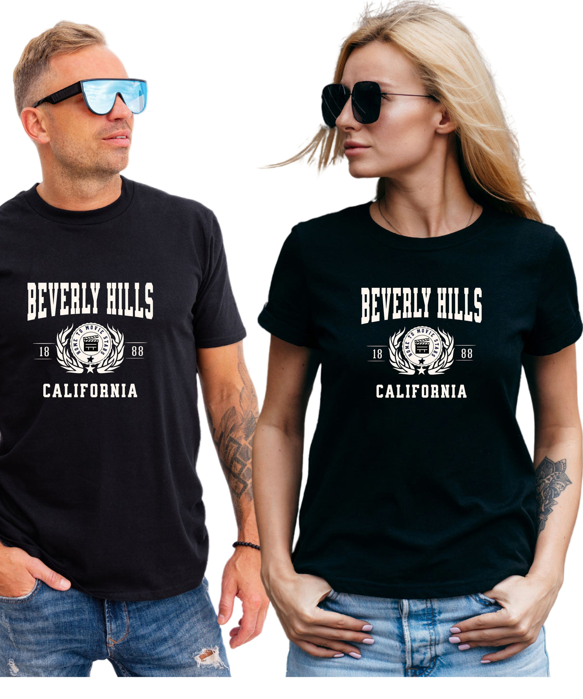 BEVERLY HILLS COLLEGIATE CITY T-SHIRT.