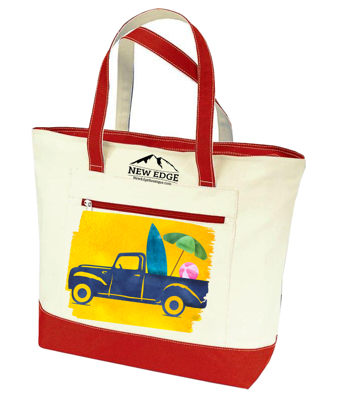 Beach Truck Summer Tote Bag