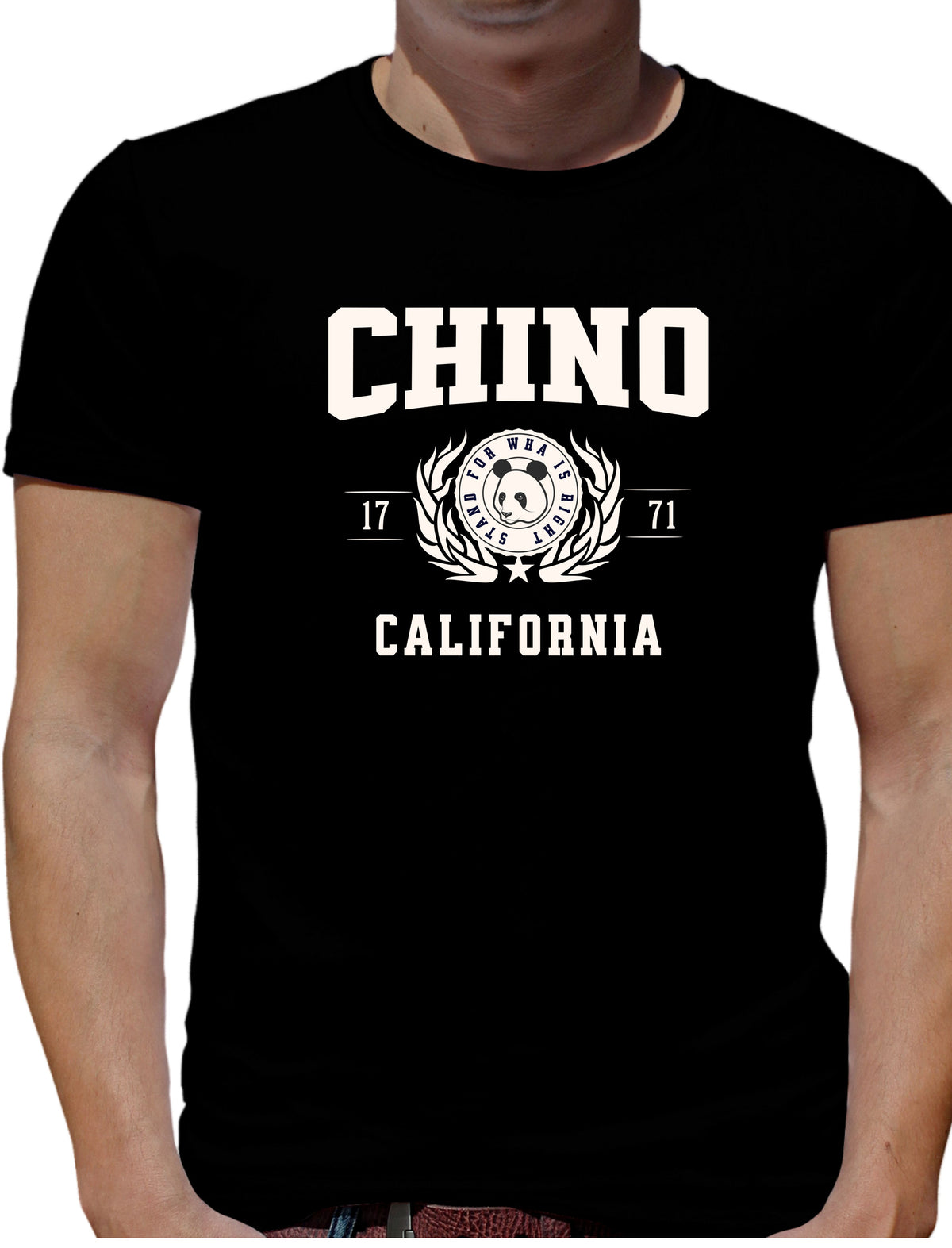 CHINO COLLAGE STYLE UNISEX T-SHIRT