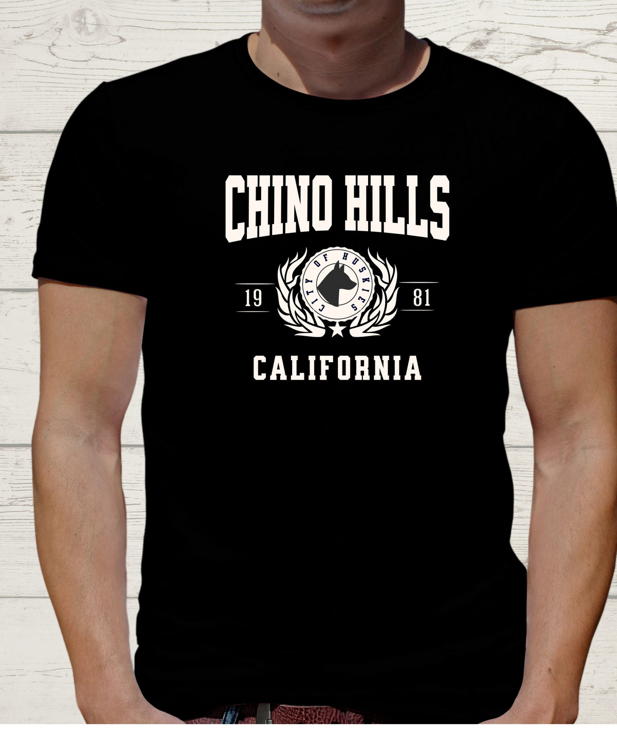 CHINO HILLS COLLEGIATE CITY T-SHIRT.