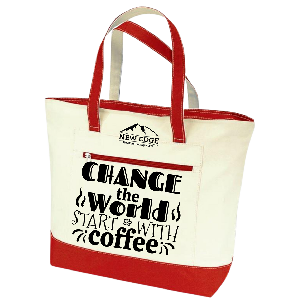 Change the world start with coffee. Coffee Lovers Tote Bag