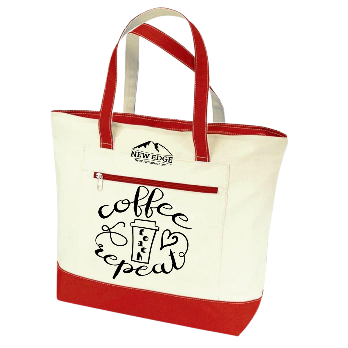 Coffee repeat. Coffee Lovers Tote Bag