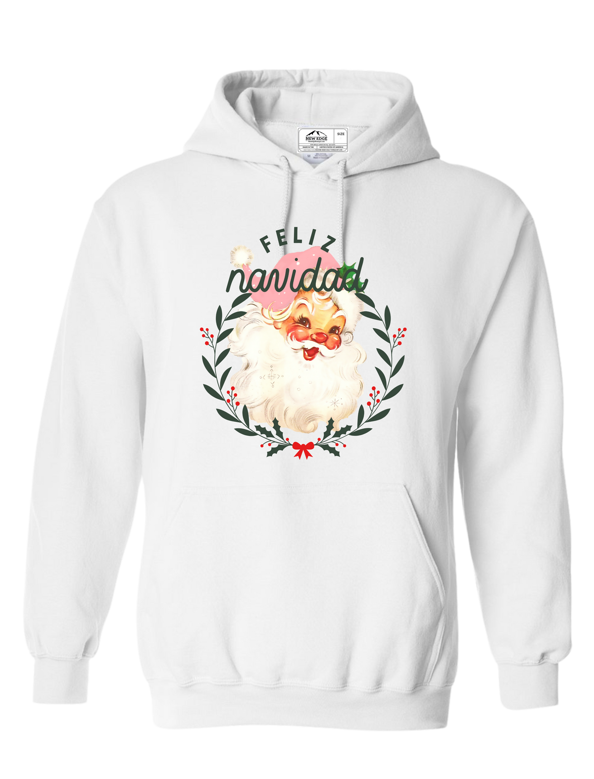 FELIZ NAVIDAD SANTA UNISEX CHRISTMAS HOODIE