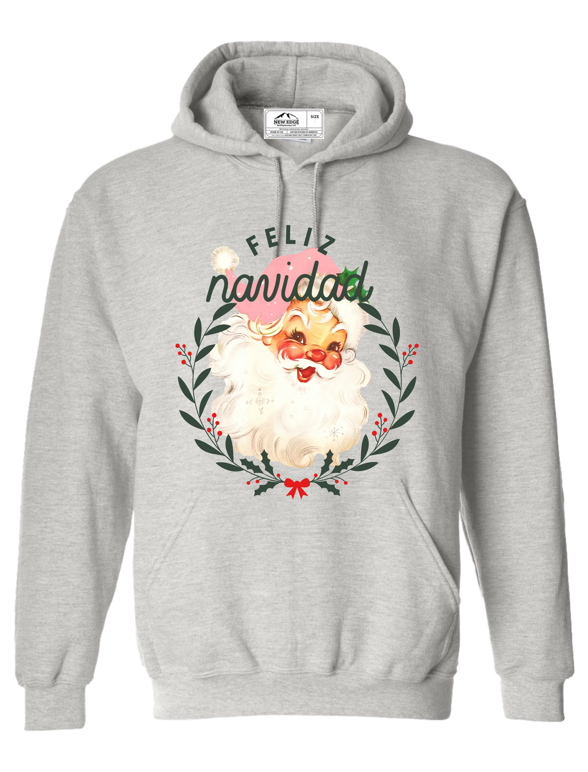 FELIZ NAVIDAD SANTA UNISEX CHRISTMAS HOODIE