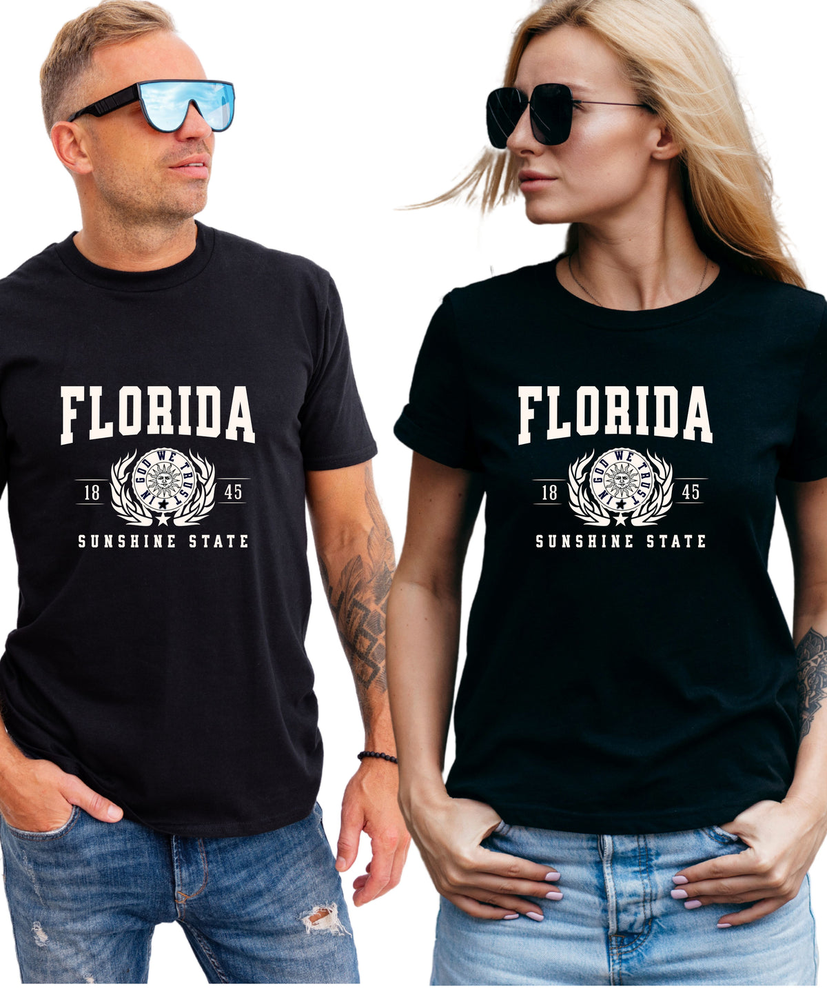 FLORIDA UNISEX COLLEGIATE STATE T-SHIRT.