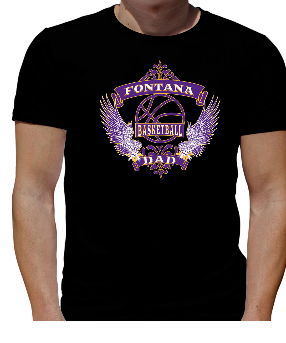 FONTANA CITY BASKETBALL DAD T-SHIRT