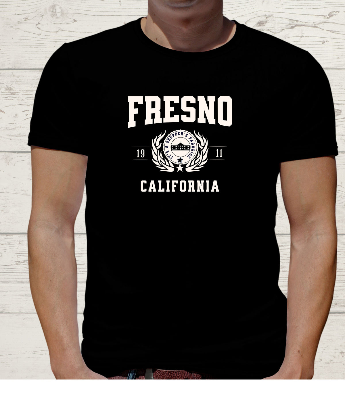 FRESNO COLLEGIATE CITY T-SHIRT.