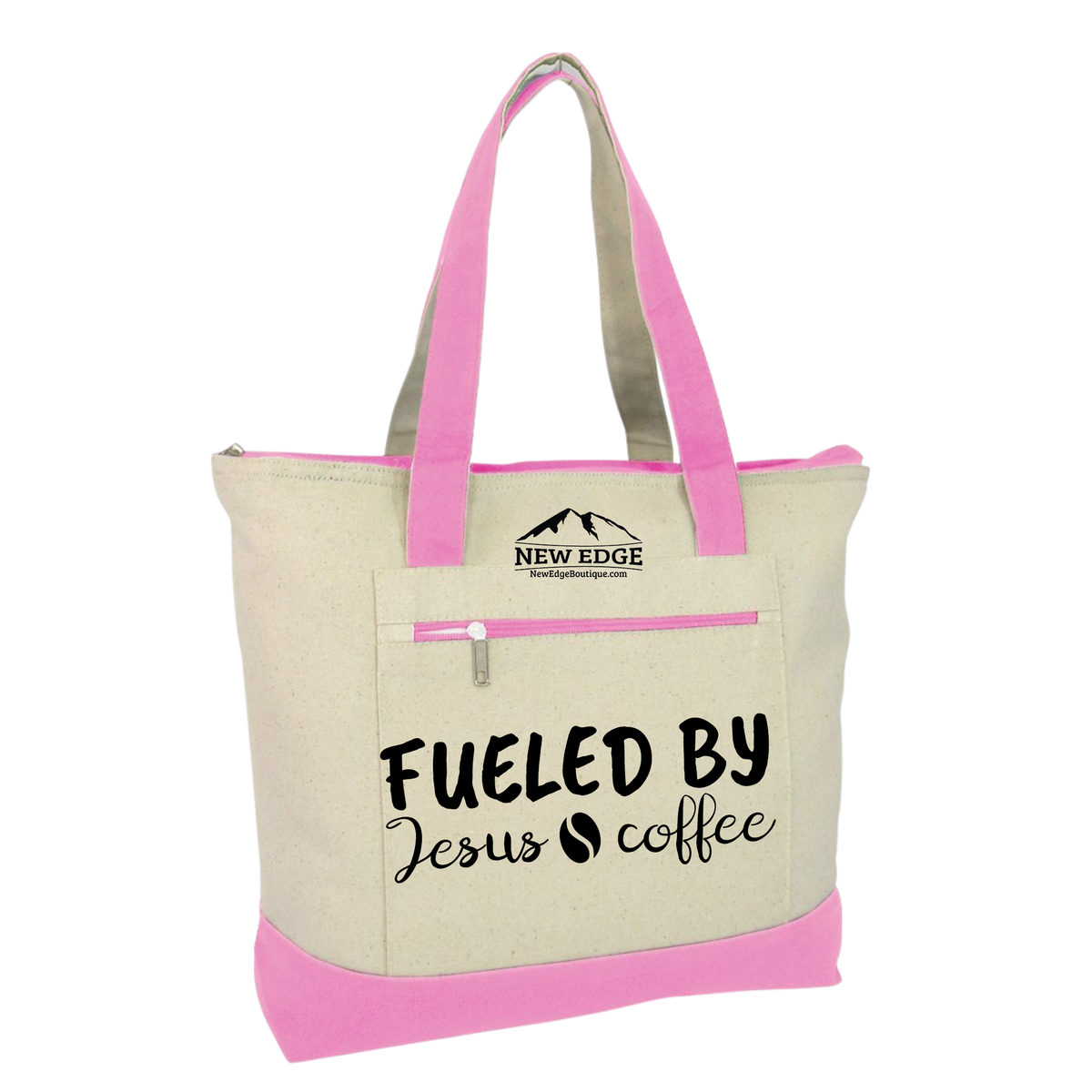 Fueled by Jesus &amp; coffee. Coffee Lovers Tote Bag